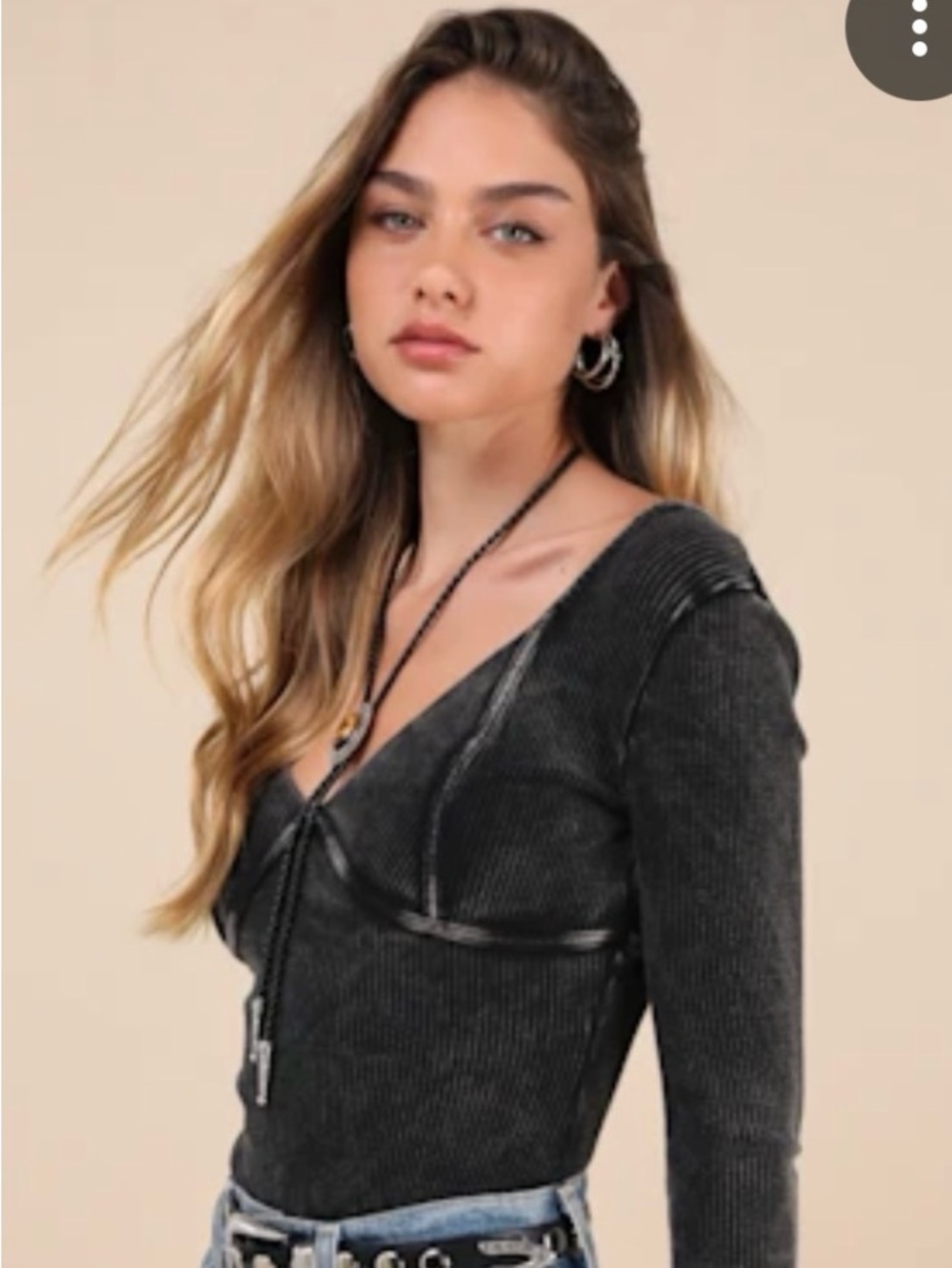 Lulus Ribbed Bodysuit
